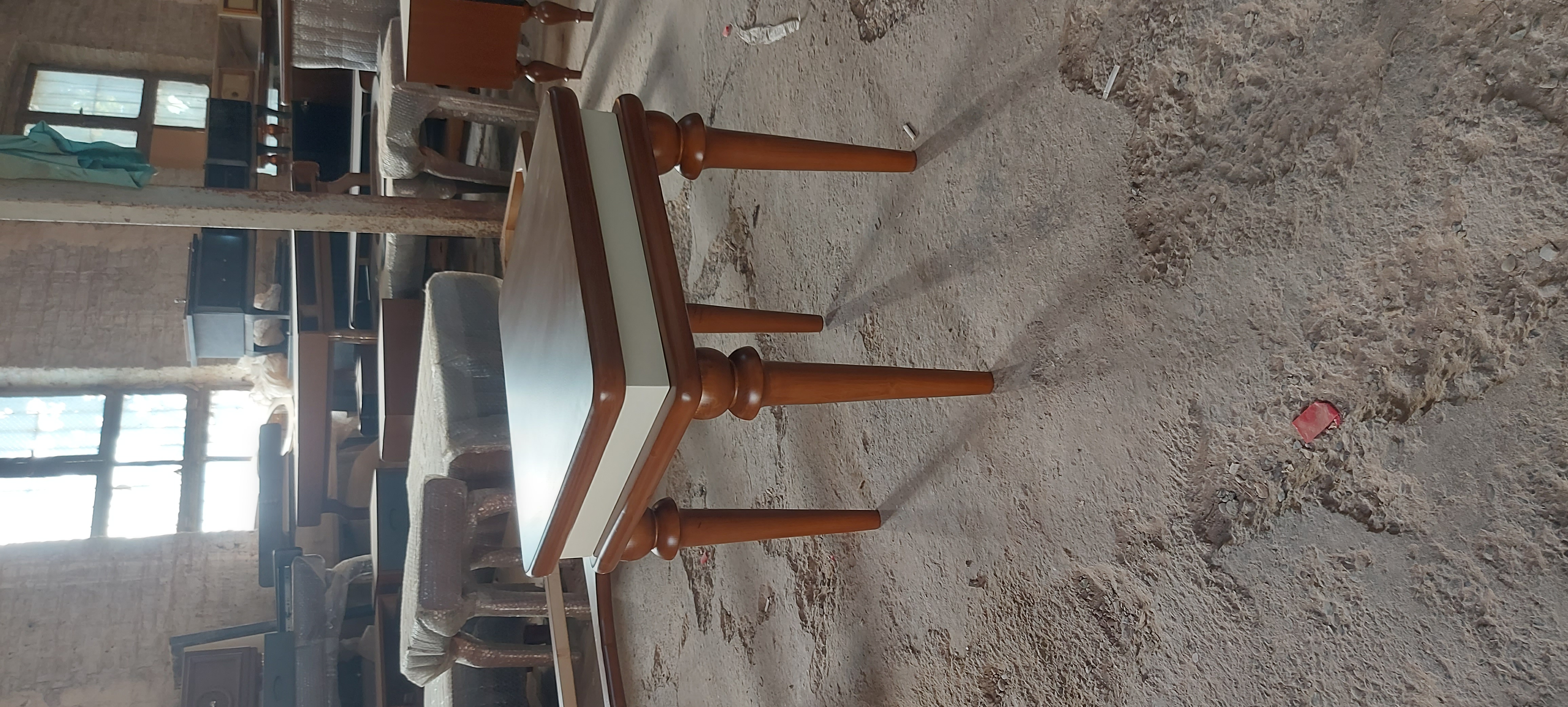 عسلی مدل لوتوس جنس mdf روکش چوب راش و چوب روسی اصل گردویی کرم