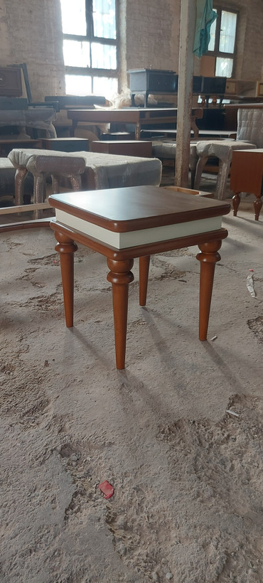 عسلی مدل لوتوس جنس mdf روکش چوب راش و چوب روسی اصل گردویی کرم